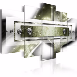 Planete Discount PD8921-200-100, Moderne, Vert, Gris, Blanc, Panneaux MDF, 2000 mm, 20 mm, 1000 mm