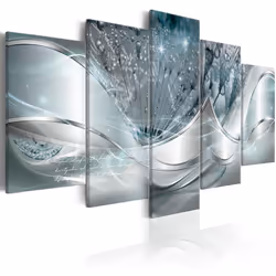 Planete Discount PD8925-200-100, Fleurs et plantes, Bleu, Argent, Panneaux MDF, 2000 mm, 20 mm, 1000 mm