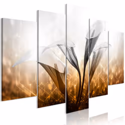 Planete Discount PD8927-200-100, Fleurs et plantes, Or, Gris, Panneaux MDF, 2000 mm, 20 mm, 1000 mm