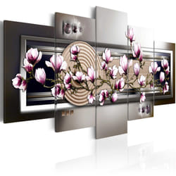Tableau Fleurs Magnolia and Zen garden - PD11100-200-100