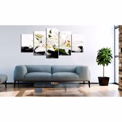 Tableau Zen Lilies and zen stones - PD12526-200-100
