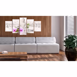 Tableau Zen White Buddha - PD12527-200-100