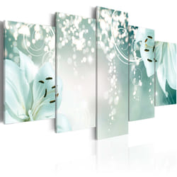 Tableau Fleurs Magic green composition - PD11108-200-100