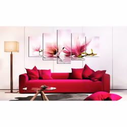 Tableau Fleurs Magniolias: fleurs roses - PD11120-200-100
