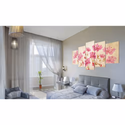 Tableau Fleurs Flowers in Pink - PD11130-200-100