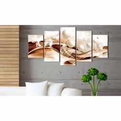 Tableau Pearl Lilies In Bronze - PD8937-200-100