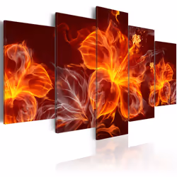 Planete Discount PD8939-200-100, Fleurs et plantes, Marron, Orange, Rouge, Panneaux MDF, 2000 mm, 20 mm, 1000 mm