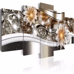 Planete Discount PD8951-200-100, Fleurs et plantes, Marron, Or, Gris, Argent, Panneaux MDF, 2000 mm, 20 mm, 1000 mm