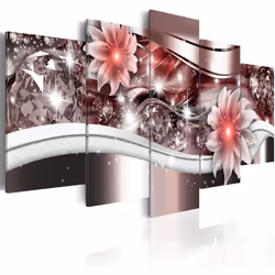 Planete Discount PD8952-200-100, Fleurs et plantes, Rouge, Blanc, Panneaux MDF, 2000 mm, 20 mm, 1000 mm