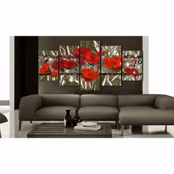 Tableau Fleurs Golden Poppies - PD11145-200-100