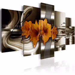 Planete Discount PD8961-200-100, Fleurs et plantes, Marron, Gris, Orange, Panneaux MDF, 2000 mm, 20 mm, 1000 mm