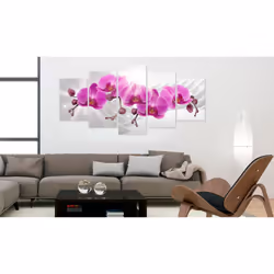 Tableau Fleurs Abstract Garden: Pink Orchids - PD11162-200-100
