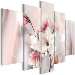 Tableau Fleurs Dazzling Magnolias (5 Parts) Wide - PD11179-200-100