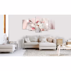 Tableau Fleurs Dazzling Magnolias (5 Parts) Wide - PD11179-200-100