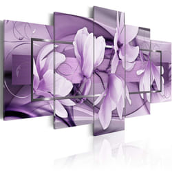 Tableau Fleurs Purple Wave - PD11181-200-100