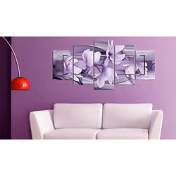 Tableau Fleurs Purple Wave - PD11181-200-100