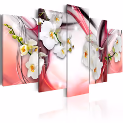 Planete Discount PD11185-100-50, Orchidées, Vert, Rose, Rouge, Blanc, Jaune, Panneaux MDF, 1000 mm, 20 mm, 500 mm