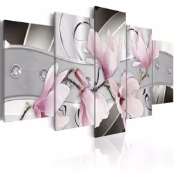 Planete Discount PD11186-200-100, Magnolias, Gris, Rose, Panneaux MDF, 2000 mm, 20 mm, 1000 mm