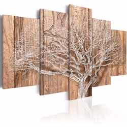 Planete Discount PD9919-100-50, Arbres, Marron, Blanc, Panneaux MDF, 1000 mm, 20 mm, 500 mm