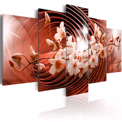 Planete Discount PD11189-200-100, Orchidées, Rouge, Rose, Panneaux MDF, 2000 mm, 20 mm, 1000 mm