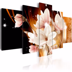 Planete Discount PD11191-200-100, Magnolias, Marron, Orange, Rose, Blanc, Panneaux MDF, 2000 mm, 20 mm, 1000 mm
