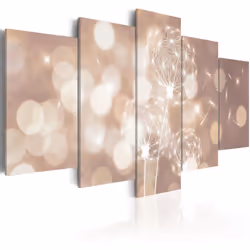 Planete Discount PD11195-200-100, Fleurs variées, Marron, Blanc, Jaune, Panneaux MDF, 2000 mm, 20 mm, 1000 mm
