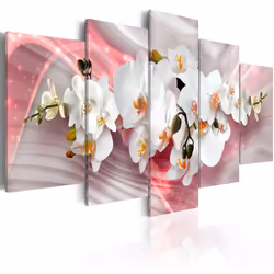 Planete Discount PD11201-100-50, Orchidées, Gris, Rose, Blanc, Panneaux MDF, 1000 mm, 20 mm, 500 mm
