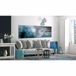 Tableau Fleurs Blue Dandelion - PD11221-150-50