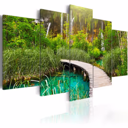 Planete Discount PD9930-200-100, Forêt, Marron, Vert, Blanc, Panneaux MDF, 2000 mm, 20 mm, 1000 mm