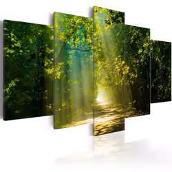 Planete Discount PD9935-200-100, Forêt, Noir, Marron, Vert, Blanc, Jaune, Panneaux MDF, 2000 mm, 20 mm, 1000 mm