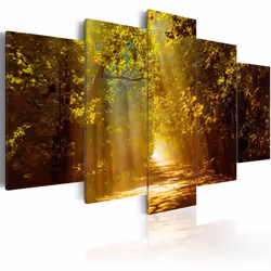 Planete Discount PD9936-200-100, Forêt, Marron, Vert, Jaune, Panneaux MDF, 2000 mm, 20 mm, 1000 mm
