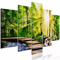 Planete Discount PD9938-200-100, Forêt, Bleu, Marron, Vert, Jaune, Panneaux MDF, 2000 mm, 20 mm, 1000 mm