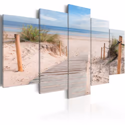 Planete Discount PD9940-200-100, Paysage marin, Beige, Bleu, Vert, Panneaux MDF, 2000 mm, 20 mm, 1000 mm