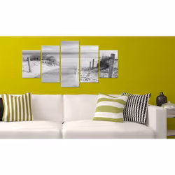 Tableau Morning on the beach - black and white - PD9942-200-100