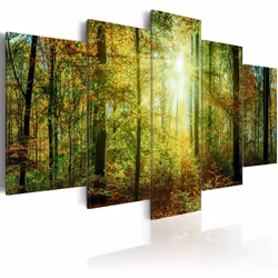 Planete Discount PD9952-200-100, Forêt, Marron, Vert, Jaune, Panneaux MDF, 2000 mm, 20 mm, 1000 mm