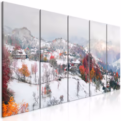 Planete Discount PD9990-200-80, Montagne, Noir, Gris, Orange, Rouge, Blanc, Panneaux MDF, 2000 mm, 20 mm, 800 mm