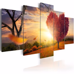 Planete Discount PD9991-100-50, Arbres, Vert, Orange, Violet, Rouge, Jaune, Panneaux MDF, 1000 mm, 20 mm, 500 mm