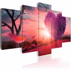 Planete Discount PD9992-200-100, Arbres, Gris, Rose, Violet, Panneaux MDF, 2000 mm, 20 mm, 1000 mm