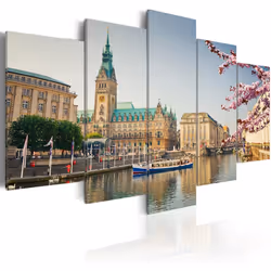 Planete Discount PD12123-100-50, Hambourg, Beige, Bleu, Rose, Blanc, Jaune, Panneaux MDF, 1000 mm, 20 mm, 500 mm