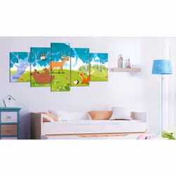 Tableau Pour enfants Friendly Animals (5 Parts) - PD11979-200-100