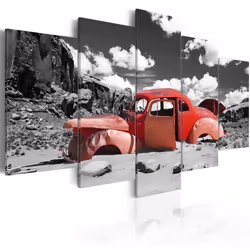 Planete Discount PD12351-200-100, Noir, Rouge, Blanc, Panneaux MDF, 2000 mm, 20 mm, 1000 mm
