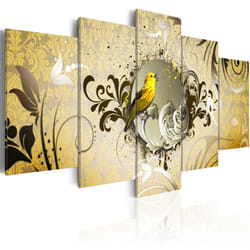 Tableau Yellow bird singing - PD8214-200-100