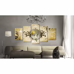Tableau Yellow bird singing - PD8214-200-100