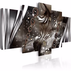 Planete Discount PD9010-200-100, Moderne, Noir, Gris, Argent, Panneaux MDF, 2000 mm, 20 mm, 1000 mm
