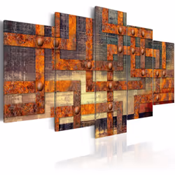 Planete Discount PD9011-200-100, Moderne, Marron, Cuivre, Vert, Jaune, Panneaux MDF, 2000 mm, 20 mm, 1000 mm