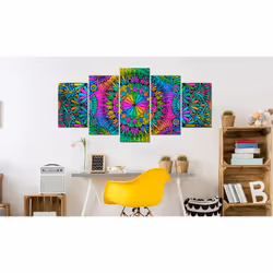 Tableau Zen Mandala: Peacock Feathers - PD12541-200-100