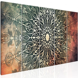 Tableau Zen Center (5 Parts) Narrow Green - PD12542-225-90