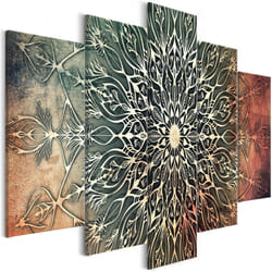 Tableau Zen Center (5 Parts) Wide Green - PD12545-200-100
