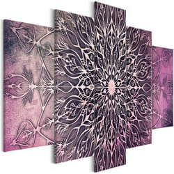 Tableau Zen Center (5 Parts) Wide Pink - PD12547-200-100