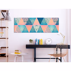Tableau Zen Oriental Triangles (1 Part) Narrow - PD12549-150-50